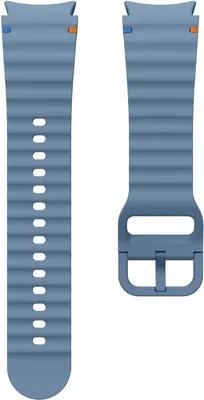 Zdjęcie produktu dla Go Go Gadget – Opaska do smartwatcha – Silikonowa opaska – kompatybilna z zegarkami Samsung Galaxy Watch 7 – 40 i 44 mm – kolor: szaro-niebieski