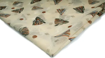 Obrázek produktu pro Šifon s potiskem, vzor 5, světle béžový 50 x 150 cm