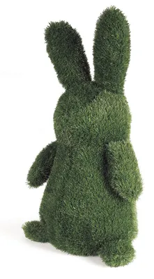 Image de Lapin décoratif en gazon synthétique 84 x 36 x 45 cm - arrosage goutte à goutte