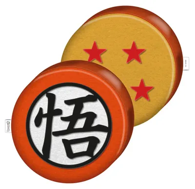 Produktbild von Arditex – Dragon Ball Z – Logo – Velboa 3D-Kissen – 36 cm