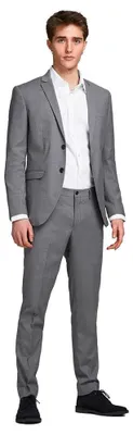 Produktbild von JACK & JONES Herren Jprfranco Suit Noos Anzug, Light Grey Melange, 54 EU