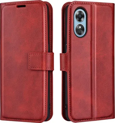 Produktbild von OPPO A17 Hülle - Coverup Deluxe Klapphülle - Rot