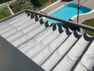 Zdjęcie produktu dla Roleta rzymska pozioma premium Decor 3x4 Szary
