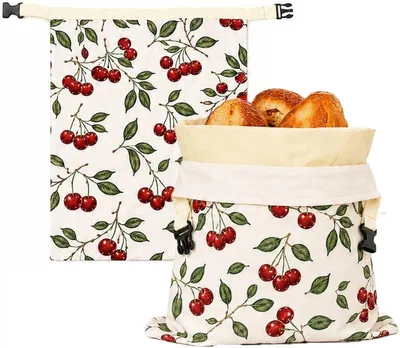 Produktbild von Brotmeister Bienenwachs Brotbeutel, 2 Stück 43×33 cm – Wiederverwendbarer Leinen Bienenwachsbeutel, ideal für selbstgebackenes Brot und n