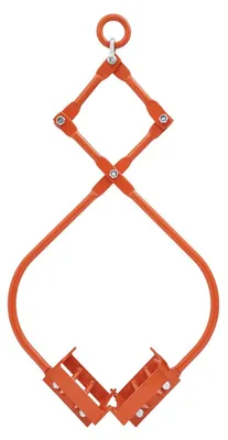Obrázek produktu pro Kleště na manipulaci s kameny - Nastavitelná šířka čelistí 60,9–81 cm - Nosnost 500/408 kg - Šířka čelistí 31 cm - Ocel - Oranžová barva