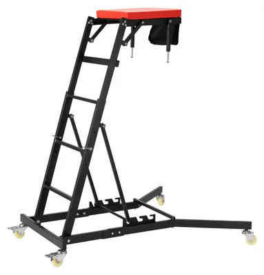 Obrázok produktu pre Wiltec montážna doska Automotive Topside Creeper 150 kg výškovo nastaviteľná montážna pomôcka s rebríkom
