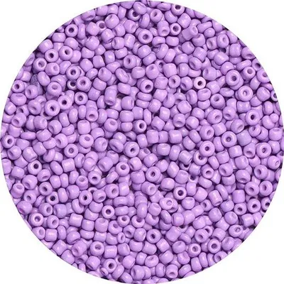 Immagine prodotto di Perline di vetro viola 4 mm 6/0 per la creazione di gioielli