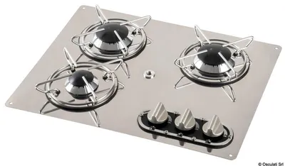 Image de plaque de cuisson encastrable 3 feux 470 x 360 mm , 1 pièce
