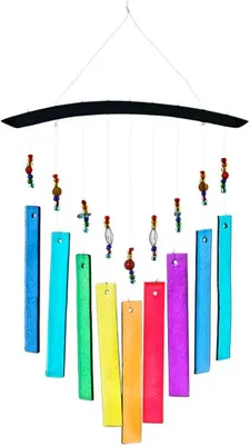 Produktbild von Glas-Windspiel m. Bogen "Dekoration (32 cm)