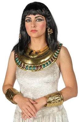 Produktbild von Cleopatra ägypterin Schmuck-Set gold-rot-blau - Einheitsgröße