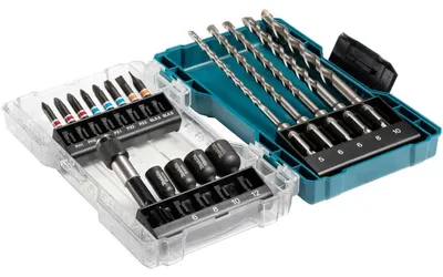 Image de Coffret d'embouts et forets SDS-PLUS (18 pièces) - MAKITA E-07026