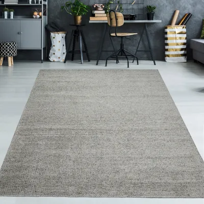 Obrázek produktu pro Přírodní koberec v šedé a béžové barvě – rozměry 200 x 290 cm