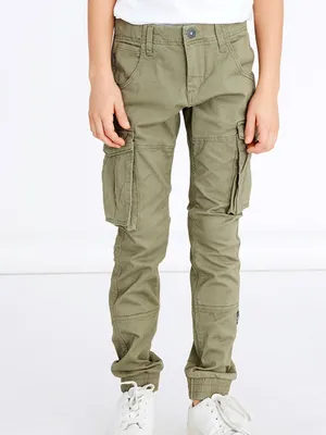 Produktbild von Kinder Cargo Hose für Jungen Jogger Chino Pants Freizeithose Baumwolle |