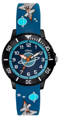 Produktbild von s.Oliver Uhr Kinder-Armbanduhr Silikon Kids Jungen Silikon SO-3555-PQ