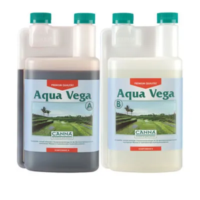 Produktbild von CANNA Aqua Vega A und B, je 1 l | Wachstumsdünger für Hydroponik-Systeme