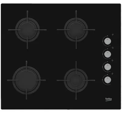 Produktbild von Beko HILG64120S Gas-Kochfeld, Glaskeramik, 60 cm Breite, 4 Kochstellen