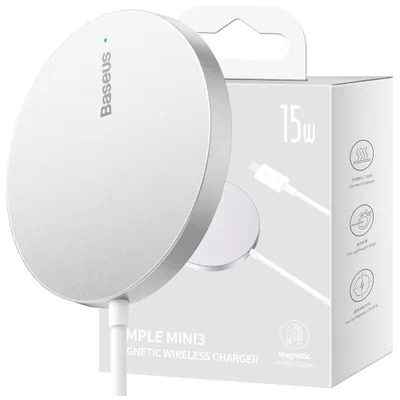 Produktbild von Baseus Simple Mini3 Induktionsladegerät 15W Silber