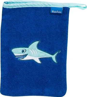 Produktbild von Playshoes 340083 Waschhandschuh Hai, blau