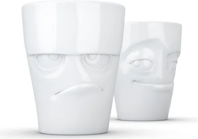 Imagen del producto de FIFTYEIGHT PRODUCTS T012701 FIFTYEIGHT 350ml Becher - Grummelig & Verschmitzt weiß