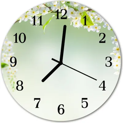 Produktbild von Glasuhr Wanduhr Küchenuhr Echt-Glas 30fi cm Frühling grün
