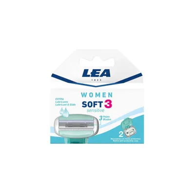 Image de LEA Soft 3 Sensitive lame de rasoir femme 3 pièce(s)