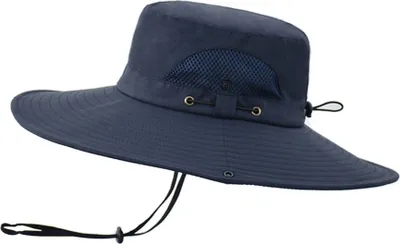 Produktbild von Sonnenhut, Herren-Angelhut, faltbarer Angelhut mit Kinnriemen, wasserdichter Wanderhut zum Angeln, Jagen und Campen