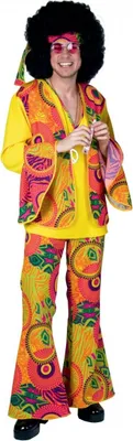 Produktbild von Faschingskostüm Karnevalskostüm Hippie Kostüm Gr.52/54 mehrfarbig Neu