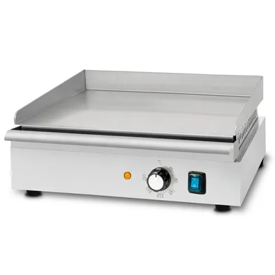 Produktbild von VERTES Grillplatte Bratplatte Plancha Grill Elektrisch 1700W aus Edelstahl Grillfläche Glatt 40x26cm, Thermostat, Temperatur 50-300°C