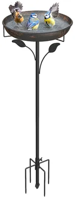 Produktbild von Vogeltränke Vogelbad Wasserschale - Metall - Ø 30 cm - Bronze - Für draußen