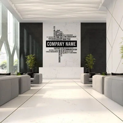 Motivationsgrafik für das Büro – Decords Wandtattoo, Produktansicht 1
