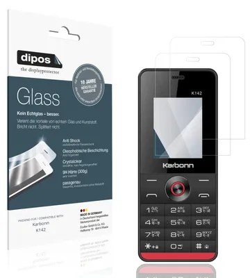 Immagine prodotto di 2x Pellicola Protettiva per Karbonn K142 Protezione Vetro Flessibile 9H dipos
