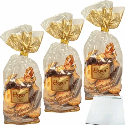 Produktbild von Esser Schokobärentatzen 3er Pack (3x250g Beutel) + usy Block