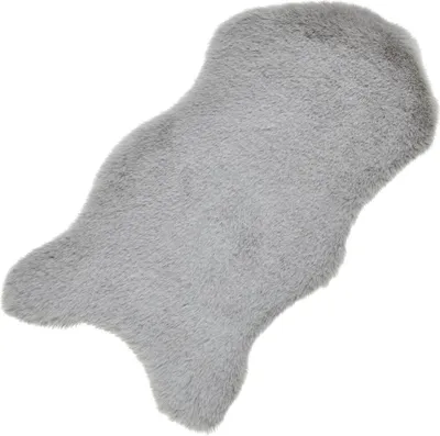 Produktbild von Kleines kurzflor Deko-Fell als Fell-Imitat in 50 x 25 cm grau