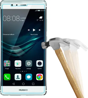 Produktbild von Huawei P9 Lite Hartglas Schutzglas Displayschutz Glas Schutzfolie Transparent