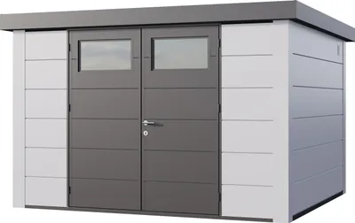 Produktbild von Telluria Metallgerätehaus Classico 3330-weiß/weiß