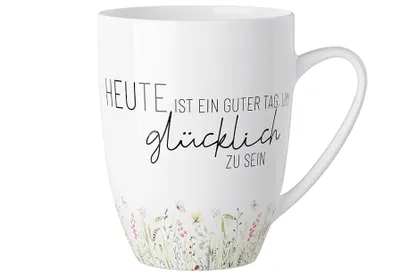 Produktbild von LaVida Kaffeebecher, Kaffeetasse, 250 ml, "Heute ist ein guter Tag, um ..."