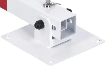 Immagine prodotto di LogistSystem - Palietti per parcheggio - Barriere per parcheggio - Chiave - Palietti pieghevoli - Chiave inferiore SLUPEK - Acciaio - Barra di sicurezza per parcheggio robusta - Barra di sicurezza per parcheggio - Bianco - Rosso