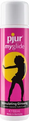 Produktbild von pjur myglide - Gleitgel auf Wasserbasis - mit Ginseng zur Stimulation für die Frau - für ein prickelndes Sexerlebnis (100ml)