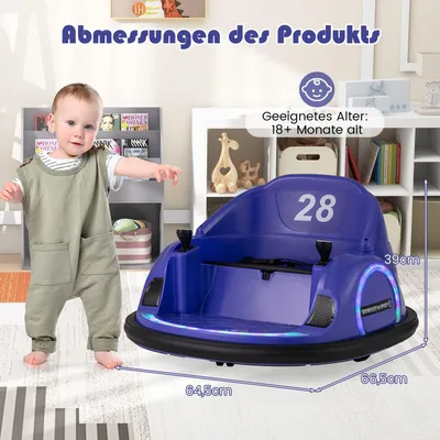 Immagine prodotto di Auto elettrica per bambini con luci a LED, viola