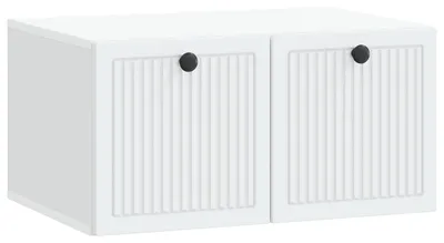 Immagine prodotto di vidaXL Mobile TV da parete, bianco, 59,5 x 41 x 30 cm, materiale a base di legno