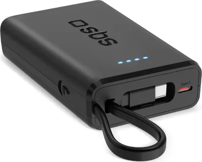 Immagine prodotto di SBS Powerbank 10.000mAh PD20W con cavo integrato