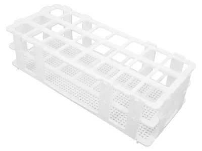 Obrázok produktu pre Držiak na skúmavky, odnímateľný – prenosný stojan na skúmavky – 24 otvorov – 3 vrstvy – ľahký – odolný plast