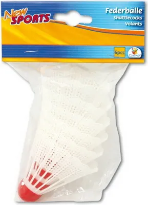 Produktbild von New Sports Federbälle 5er-Set weiß, 1 Stück