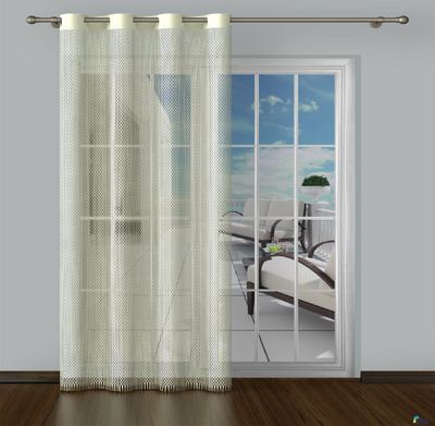 Firanka panel żakardowy Krisa 140x250cm krem