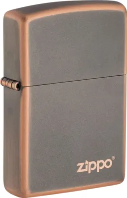 Produktbild von Zippo Benzin-Feuerzeug Rustic Broonze Zippo Logo 60006257, unbefüllt