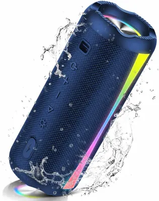 Produktbild von Bluetooth Lautsprecher 20W mit Bluetooth 5.4, IPX7 Wasserdicht, RGB Licht, 20 Std Akku, TWS Stereo, USB-C, Tragbare Musikbox für Outdoor
