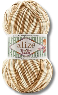 Obrázok produktu pre Alize 1x 100g priadza Baby Best Colors s prechodom farieb, protižmolková, vhodná na háčkovanie a pletenie (8038)