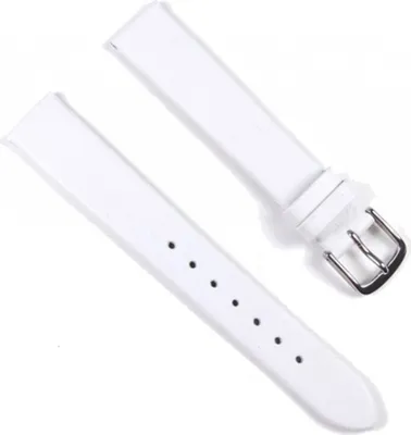 Produktbild von Eulit Ersatzband Uhrenarmband Leder Nappa weiss 16mm 23851S