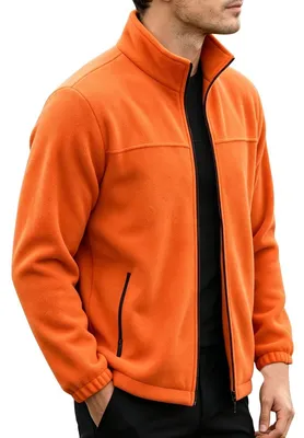 Produktbild von Herren Fleece Hoodie mit Vollreißverschluss - Warm und Bequem