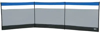 Immagine prodotto di Paravento High Peak Mistral, protezione da spiaggia con finestra luminosa, 4 aste in acciaio, montaggio variabile, grigio/grigio scuro/blu